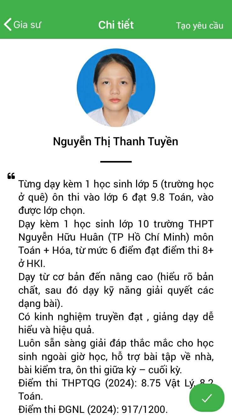 Gia sư Toán 1