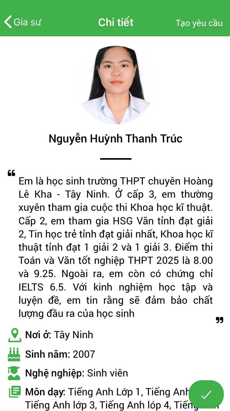 Gia sư Toán 1