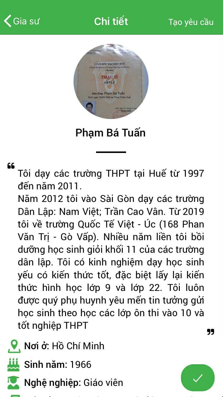 Gia sư Toán 12