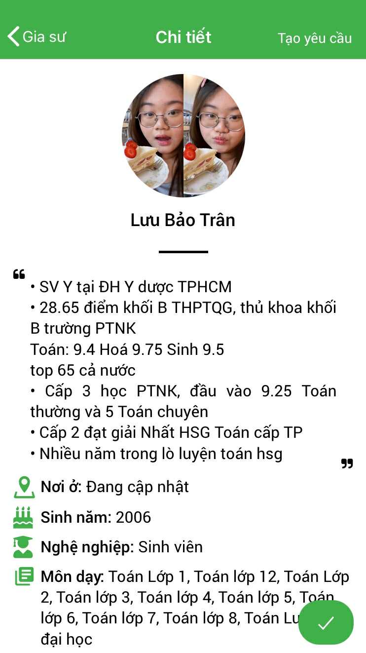 Gia sư Toán 12