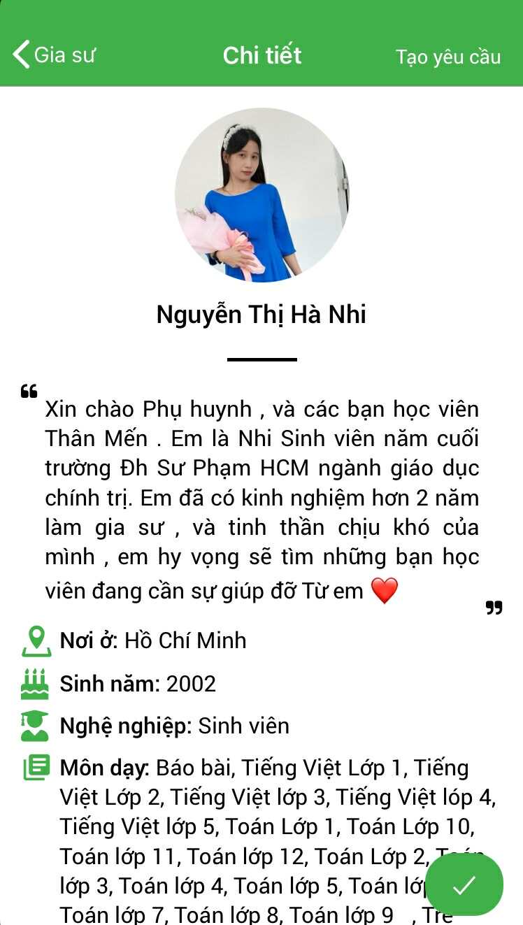 Gia sư Toán 16