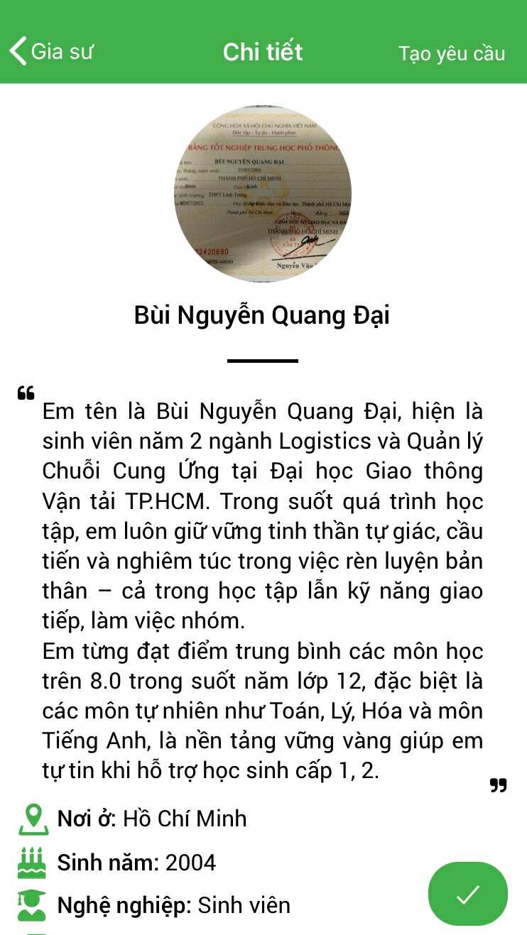 Gia sư Toán 5