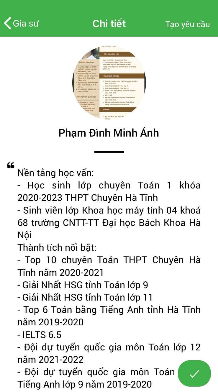 Gia sư Toán 8