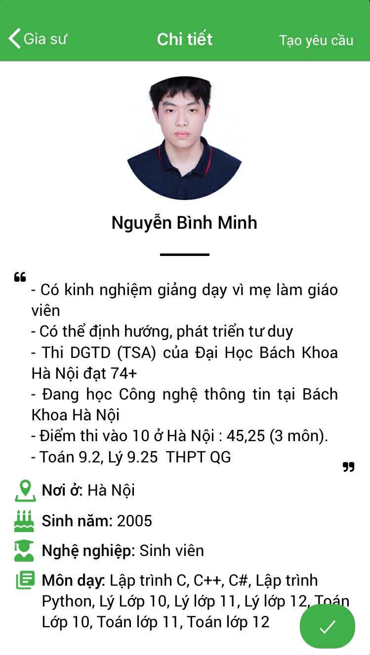 Gia sư Toán 9