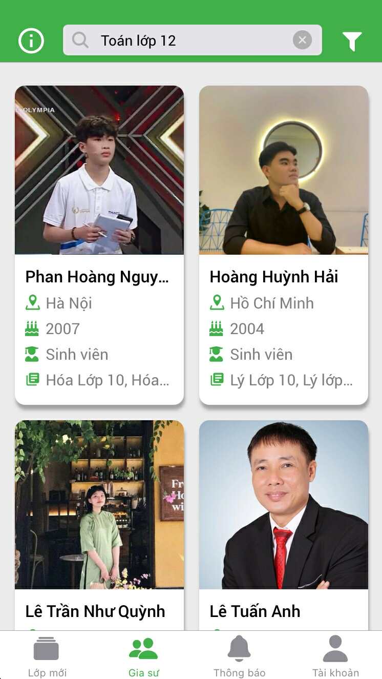 Toán lớp 12